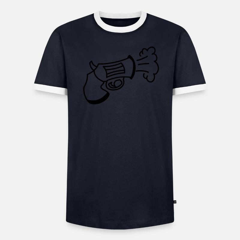 Armes à feu T-shirt contrasté Homme