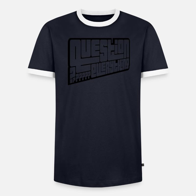 Critical Question Everything Men's Ringer Shirt