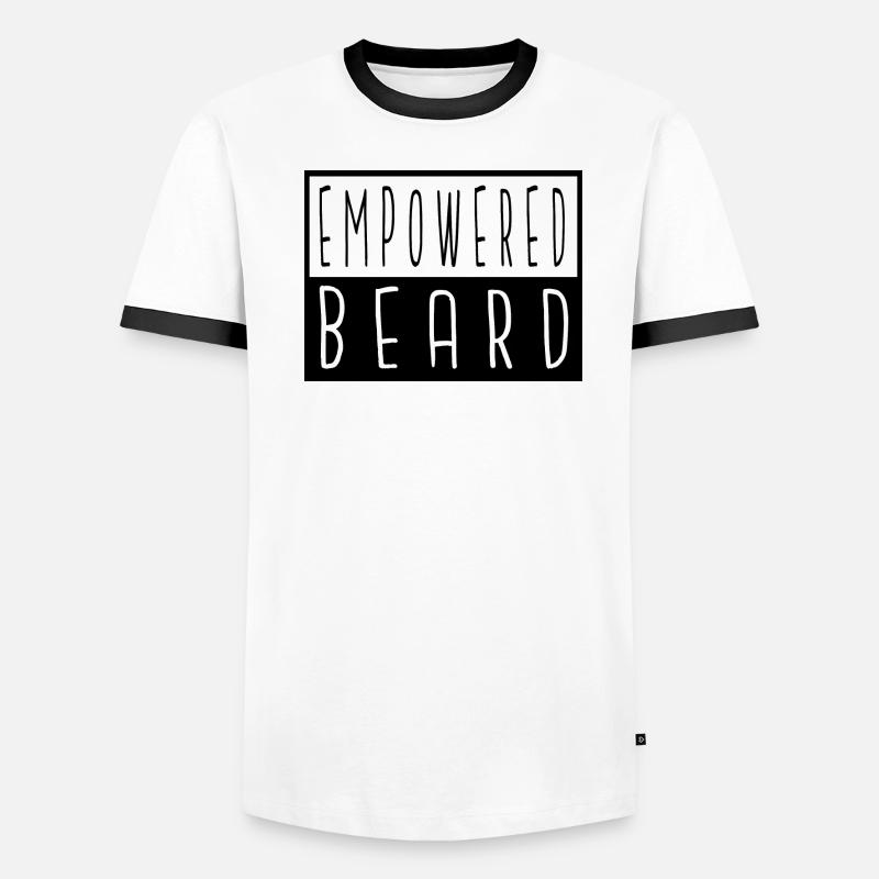 beard beard lover earloop facical hair Männer Kontrast-T-Shirt