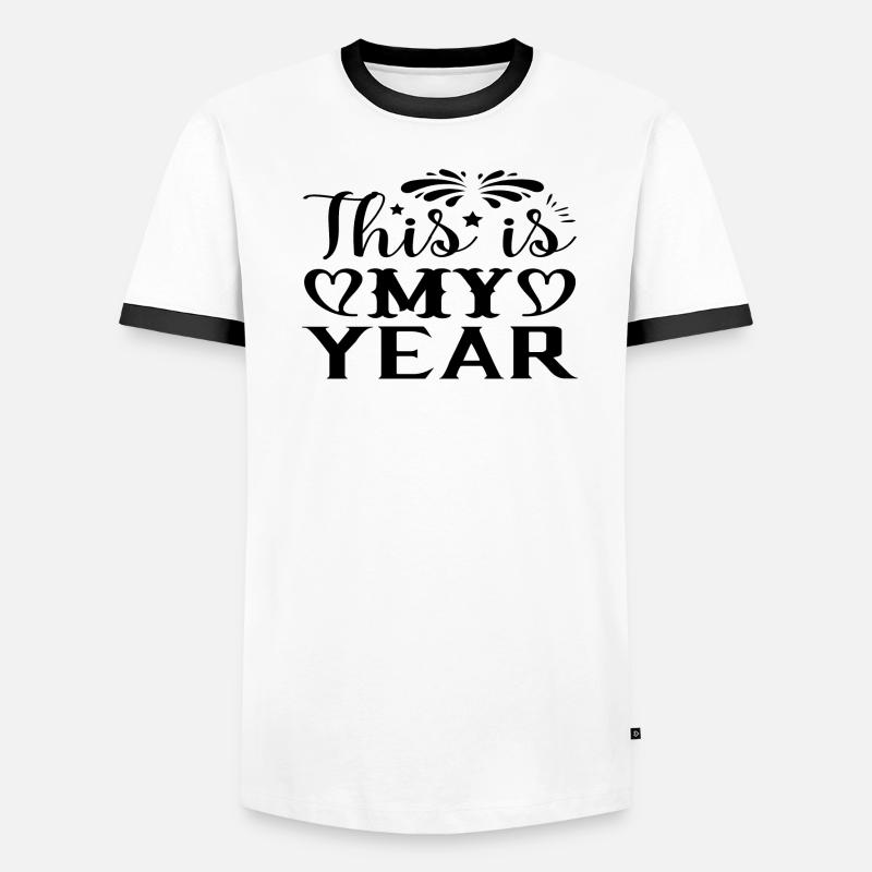 C’est mon année T-shirt contrasté Homme