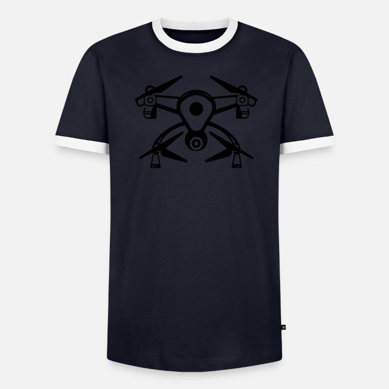 drone T-shirt contrasté Homme