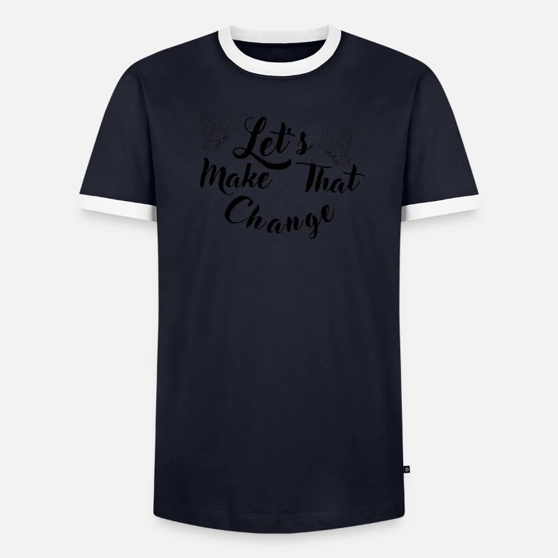 Make That Change Männer Kontrast-T-Shirt