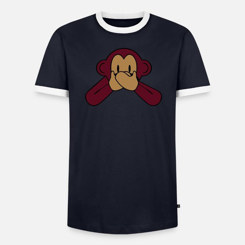 monkey_speak_2 T-shirt contrasté Homme