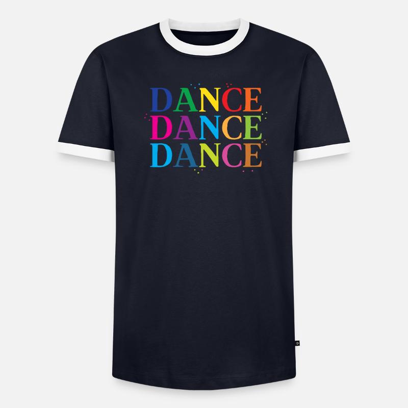 danse danse danse danse en arc-en-ciel T-shirt contrasté Homme