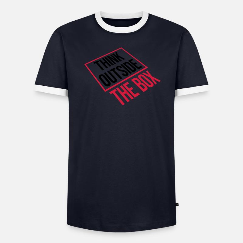 Thinking outside perspective Men's Ringer Shirt