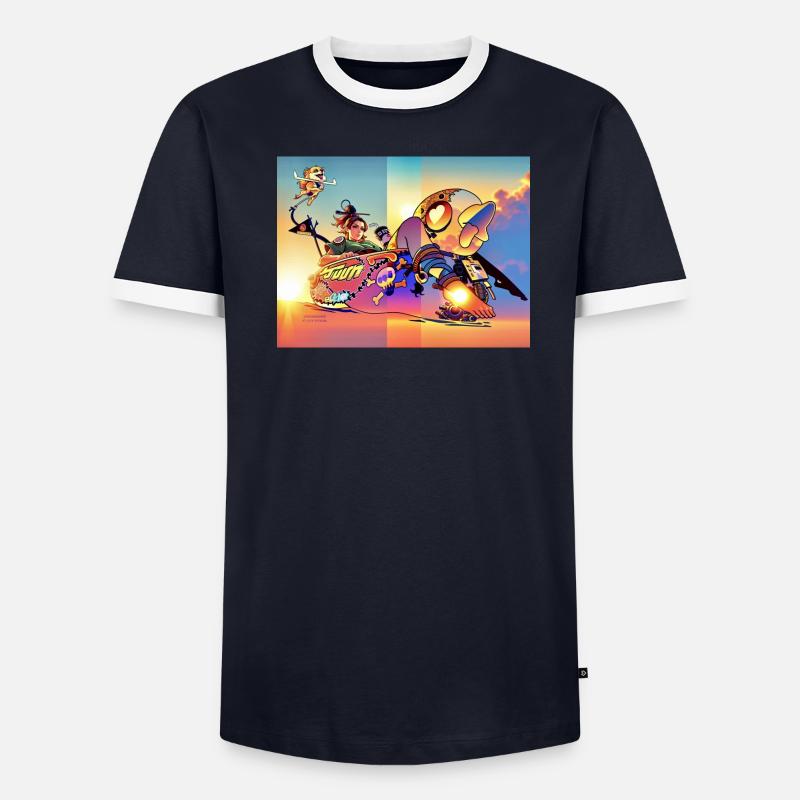 Froid T-shirt contrasté Homme