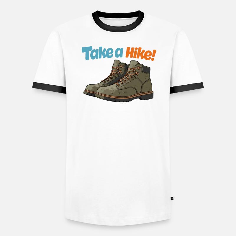 MACHEN SIE EINE WANDERUNG! Männer Kontrast-T-Shirt