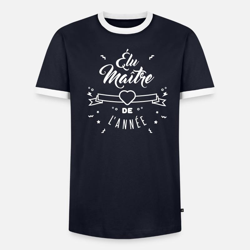 élu maitre de l'année T-shirt contrasté Homme