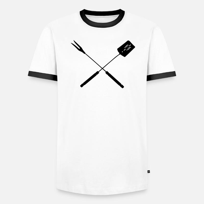 barbecue T-shirt contrasté Homme