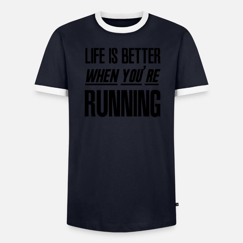 Running Männer Kontrast-T-Shirt