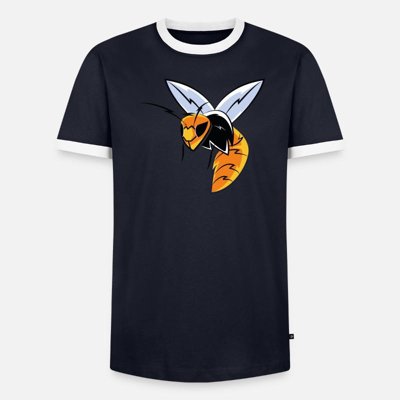 Guêpe insecte T-shirt contrasté Homme