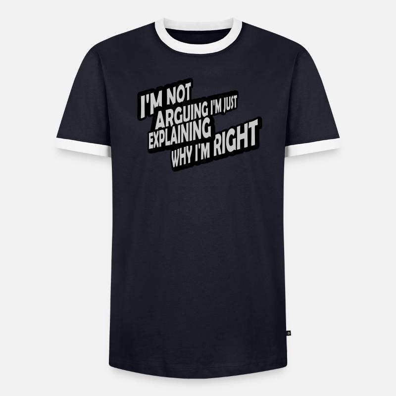 Je ne discute pas T-shirt contrasté Homme
