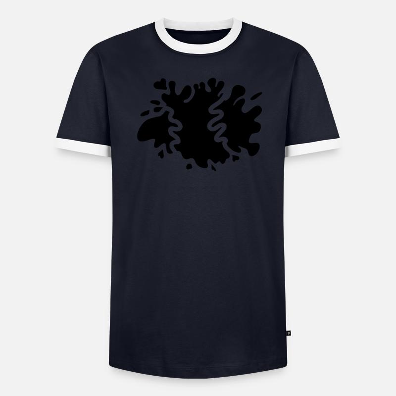 Éclaboussures de couleur T-shirt contrasté Homme