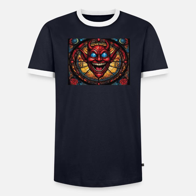 Red Head Devil Men's Ringer Shirt