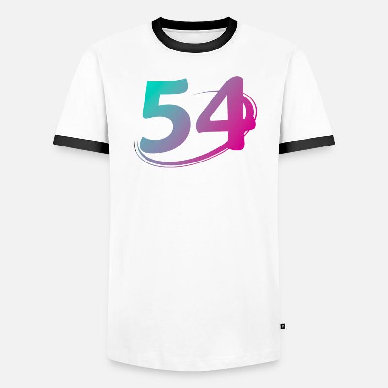 Number 54 multicolor Men's Ringer Shirt