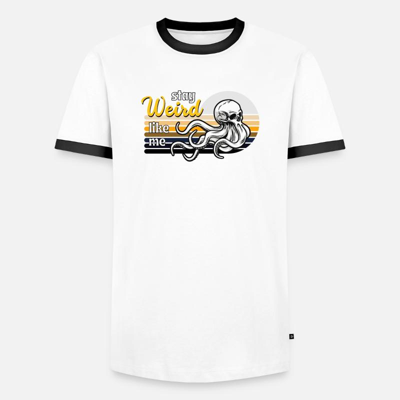 Reste bizarre comme moi T-shirt contrasté Homme
