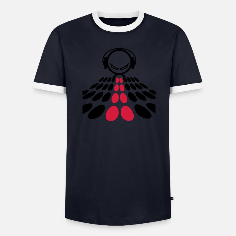 kopfhörer Männer Kontrast-T-Shirt