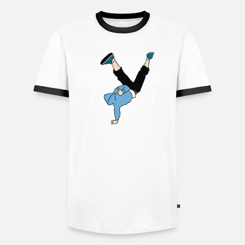 Break dance dancer Men's Ringer Shirt