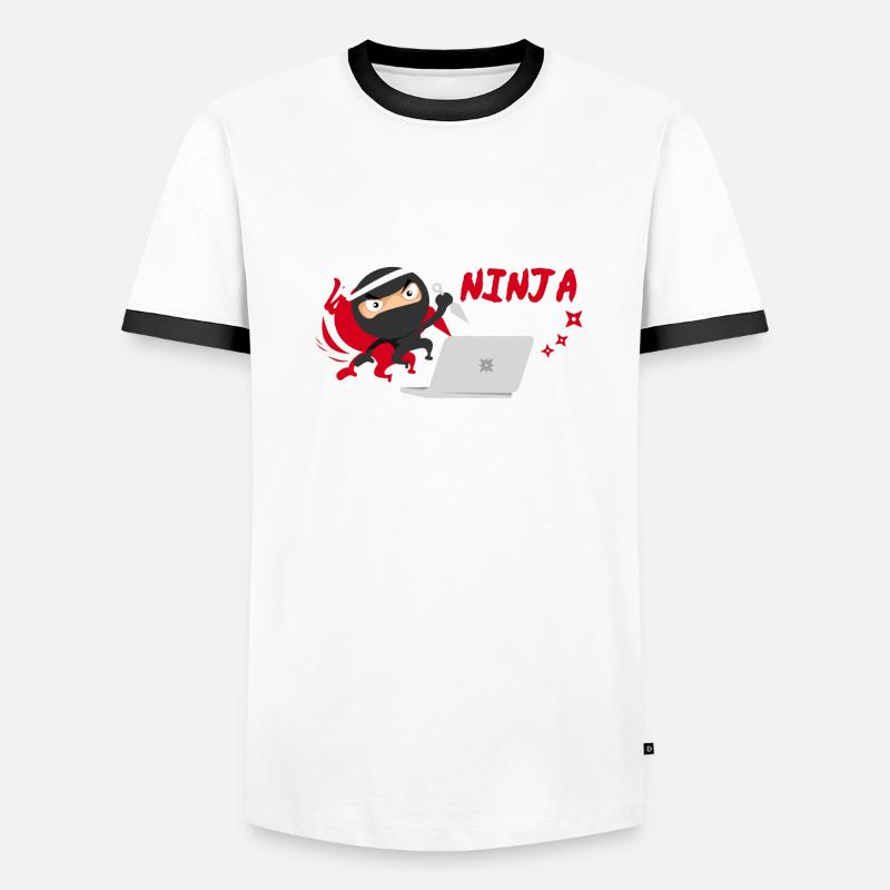 Entwickler Developer by Day Ninja by Night Männer Kontrast-T-Shirt