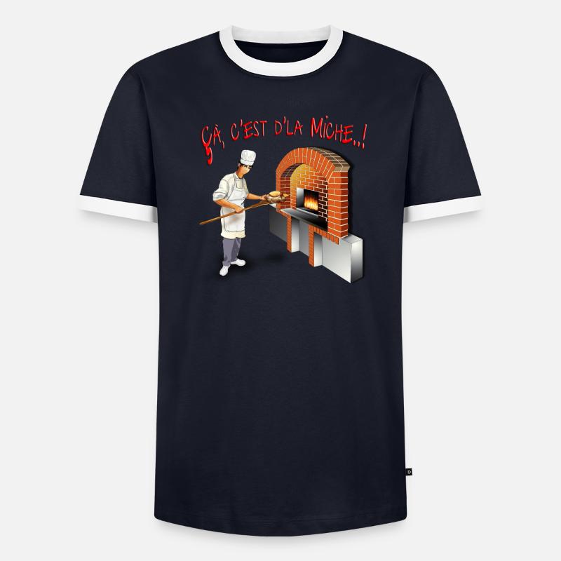 çà c'est d'la Miche ! T-shirt contrasté Homme