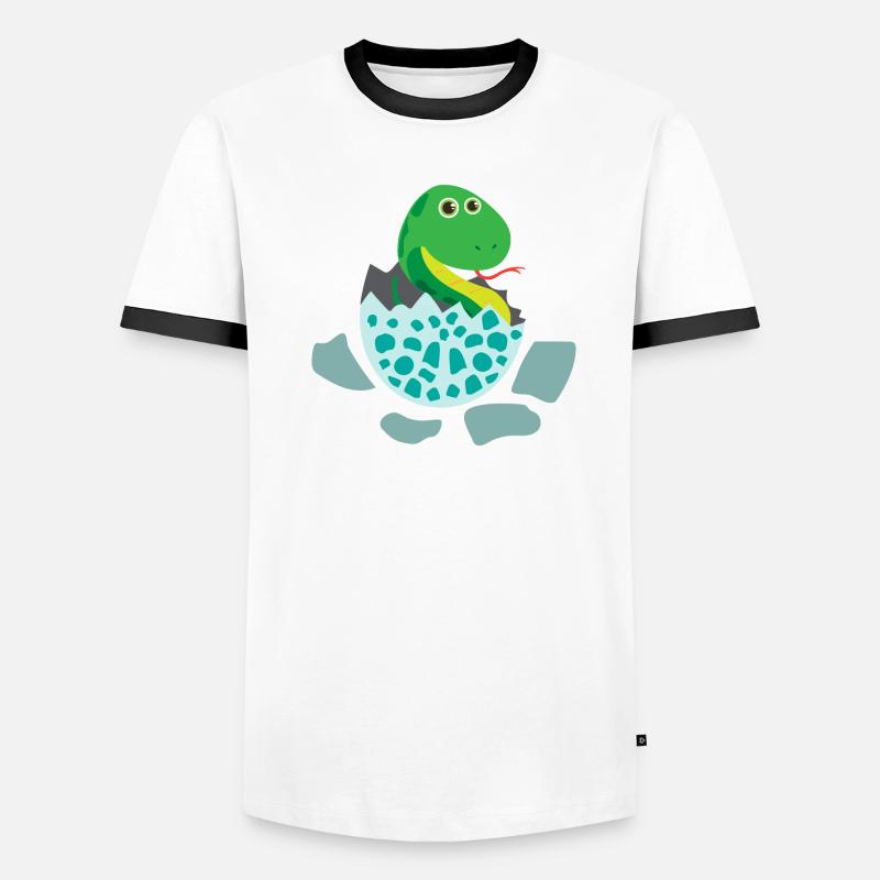 Bébé serpent éclosent - Idée de cadeau T-shirt contrasté Homme