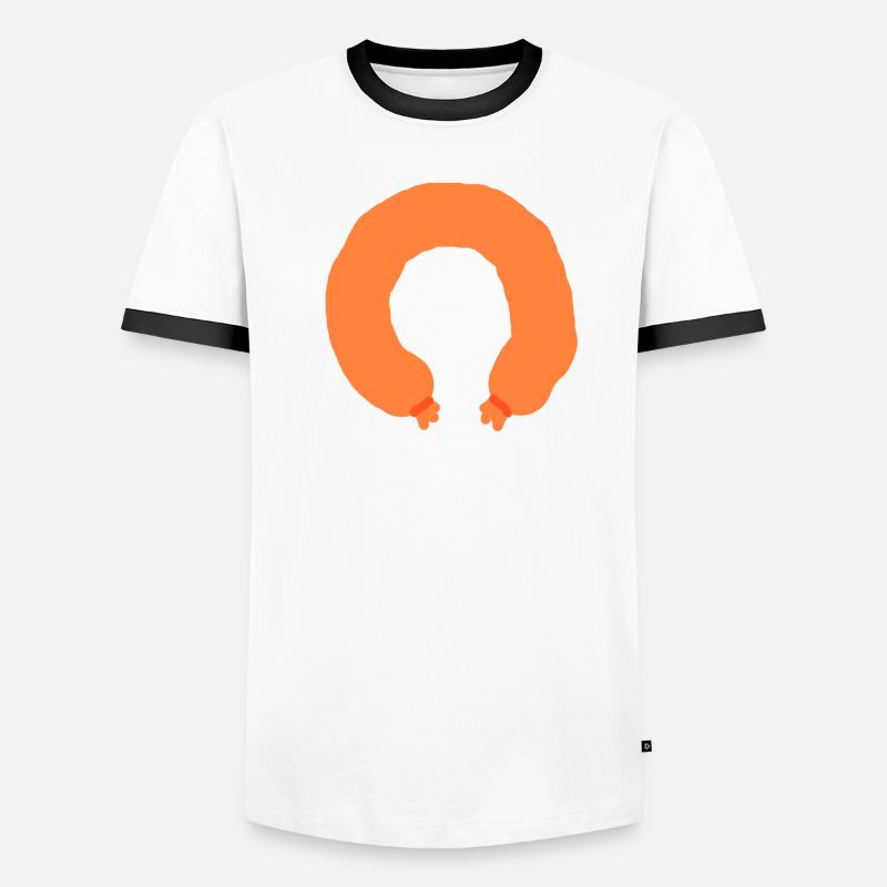 Fleischwurst Männer Kontrast-T-Shirt