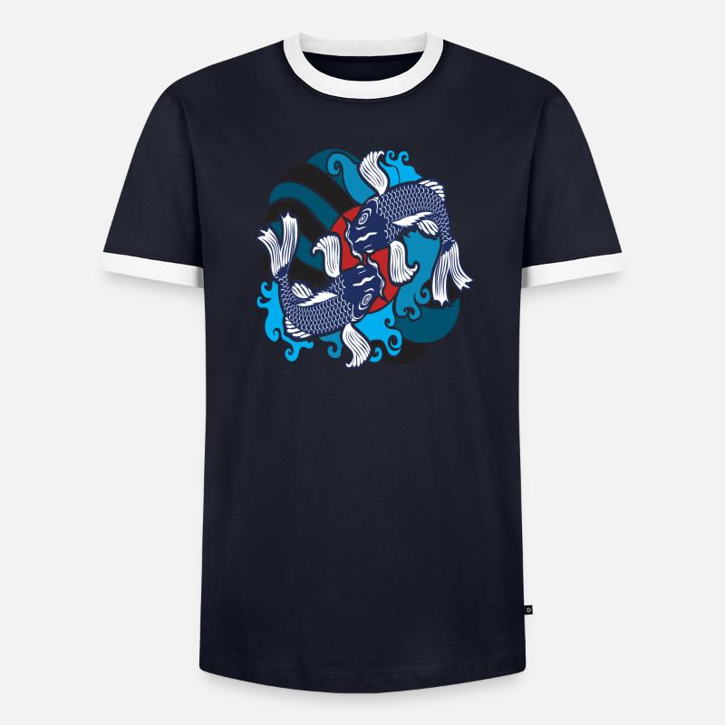 koi T-shirt contrasté Homme