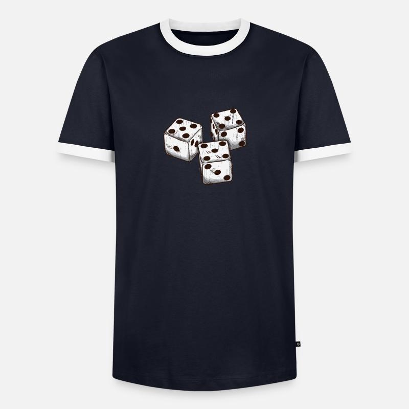 three dice Men's Ringer Shirt