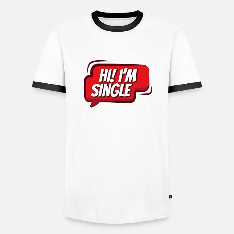 Statut de relation unique unique drôle T-shirt contrasté Homme