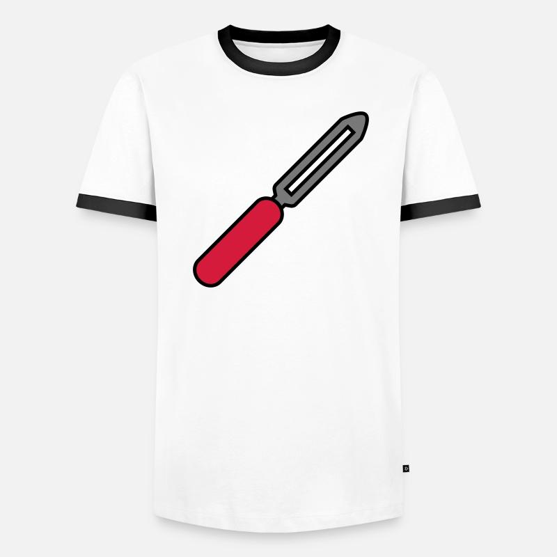 cuisine cuisiner cuisson pomme de terre éplucheur éplucheur qui T-shirt contrasté Homme