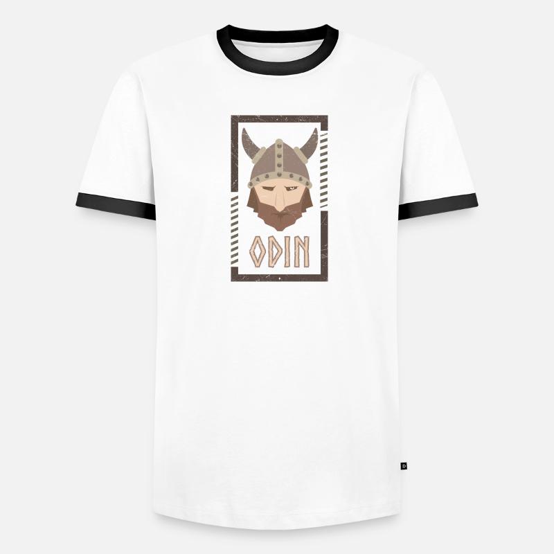 Odin Wikinger Viking Geschenkidee Männer Kontrast-T-Shirt
