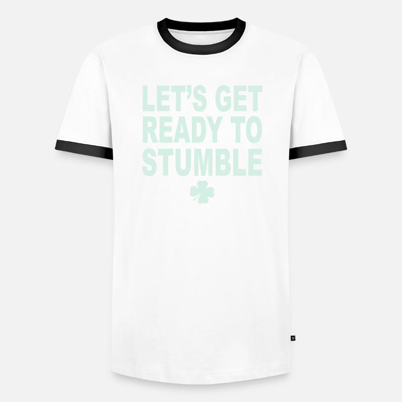 Trébucher T-shirt contrasté Homme