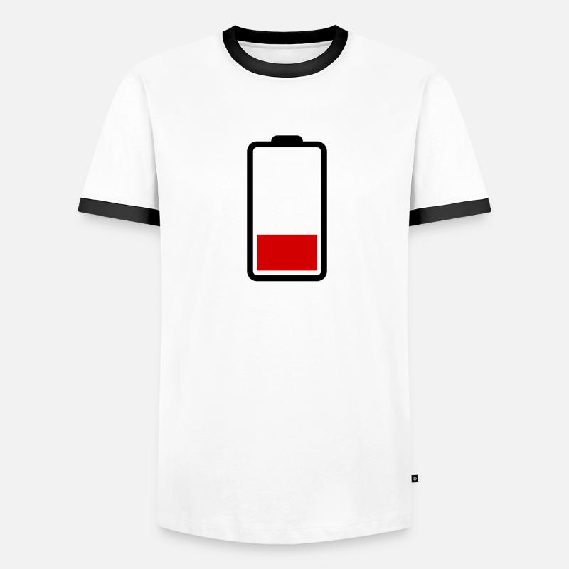 Battery Empty Men's Ringer Shirt