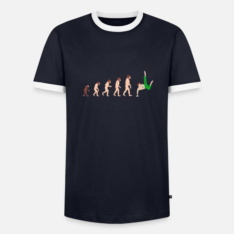 Capoeira Evolution Idée cadeau drôle T-shirt contrasté Homme