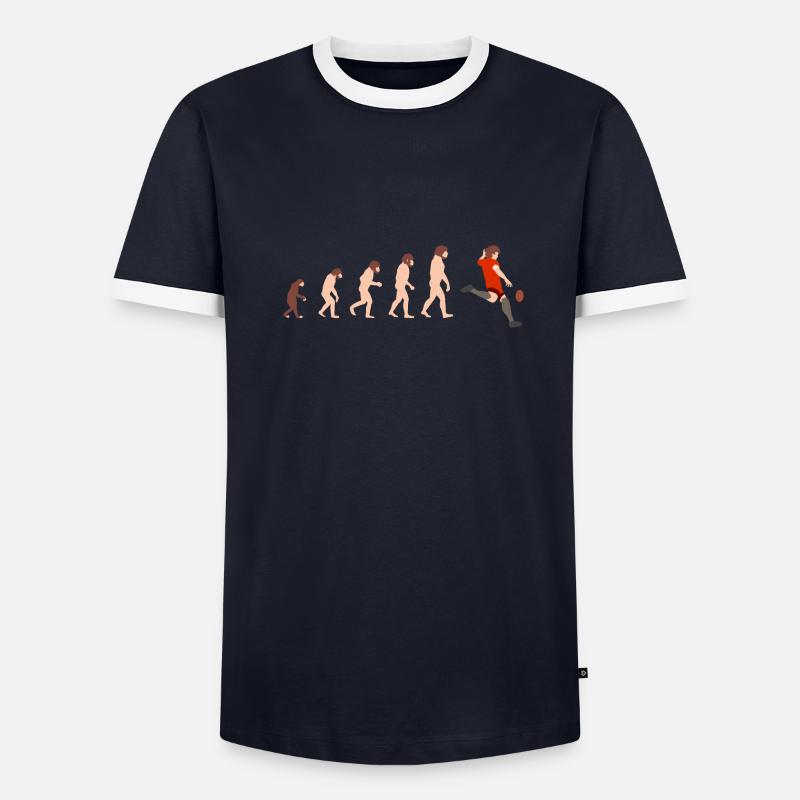 Evolution Rugby Funny gift idea - Men's Ringer Shirt -