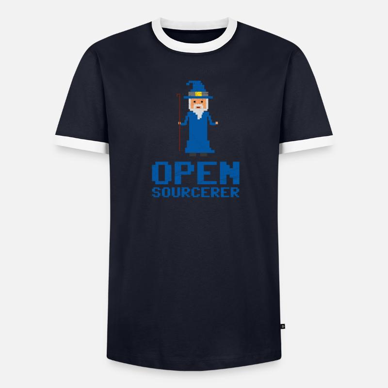 Entwickler Open Sourcerer Lustige Geschenkidee Männer Kontrast-T-Shirt