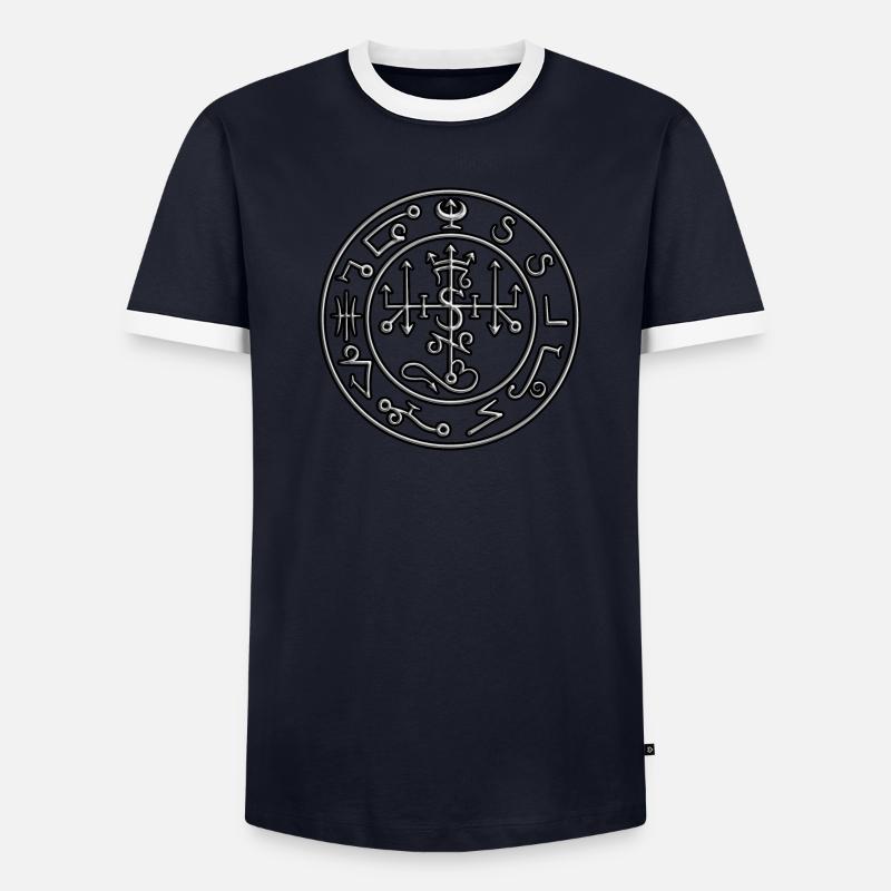 Sceau de Satan T-shirt contrasté Homme