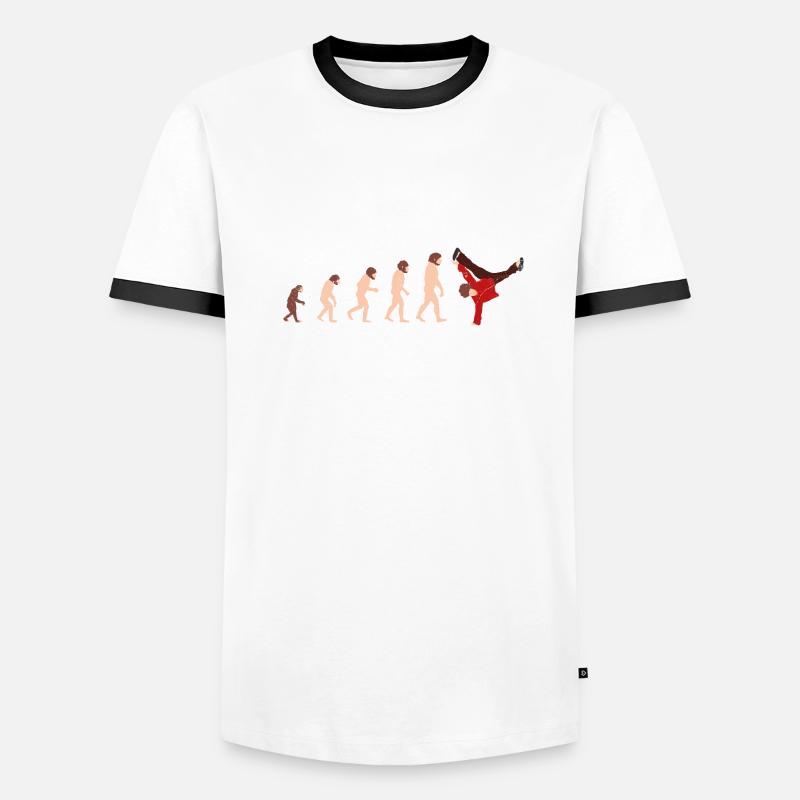 Evolution Breakdance Lustige Geschenkidee Männer Kontrast-T-Shirt