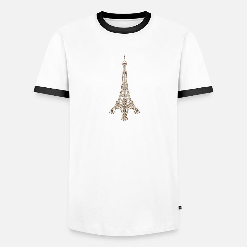 Tour Eiffel T-shirt contrasté Homme