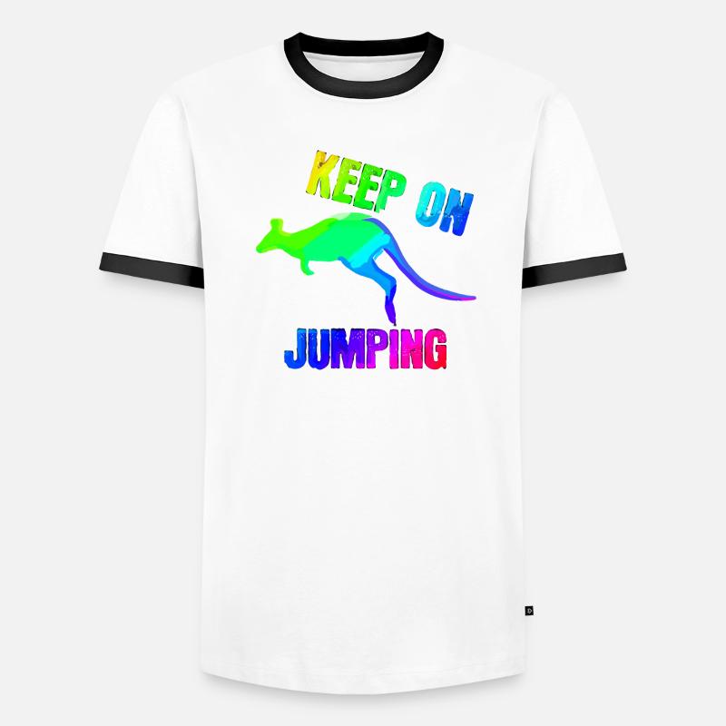 Continuez à sauter T-shirt contrasté Homme