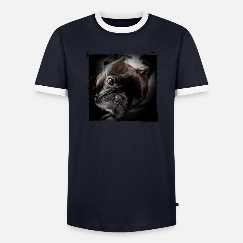 Frenchie T-shirt contrasté Homme