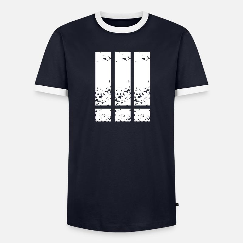 Point d'exclamation, point d'exclamation, point d'exclamation T-shirt contrasté Homme