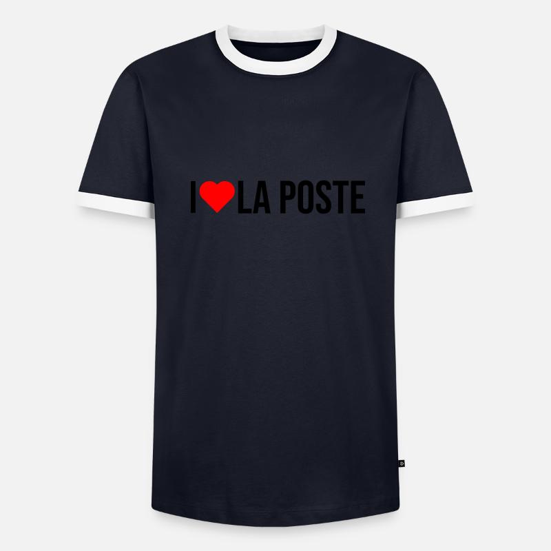 j'aime la poste T-shirt contrasté Homme