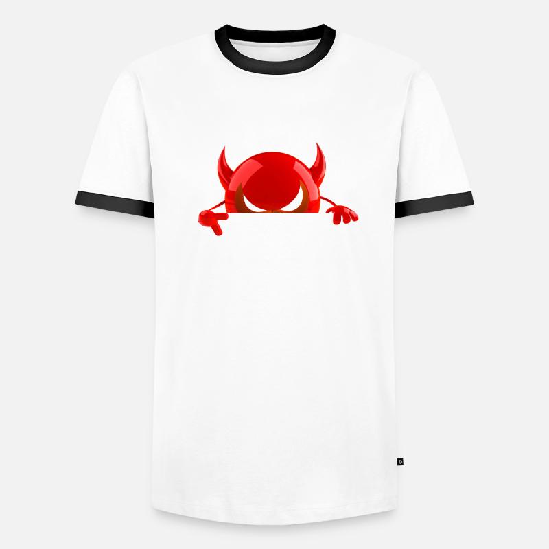 virus devil covid humor Men's Ringer Shirt