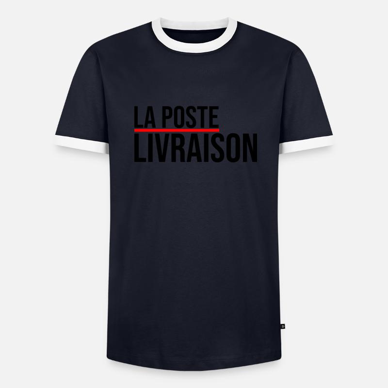 Die Post zuzustellen Paket Post Post postposte Männer Kontrast-T-Shirt