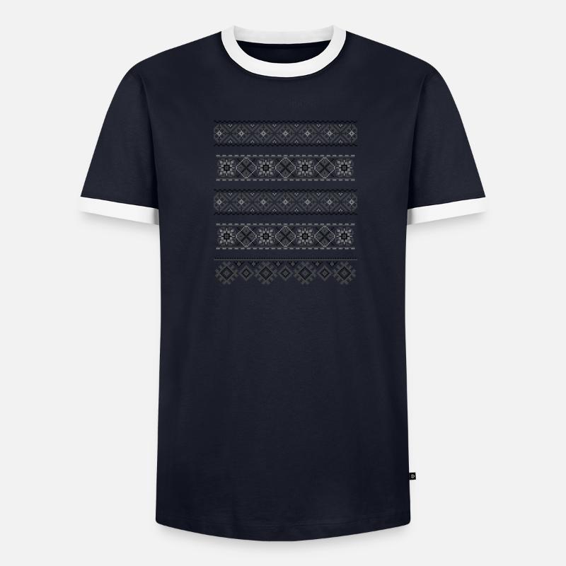 Vrptze (Bänder) BoW Männer Kontrast-T-Shirt