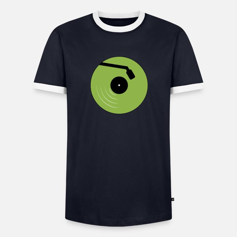 disque vinyle T-shirt contrasté Homme
