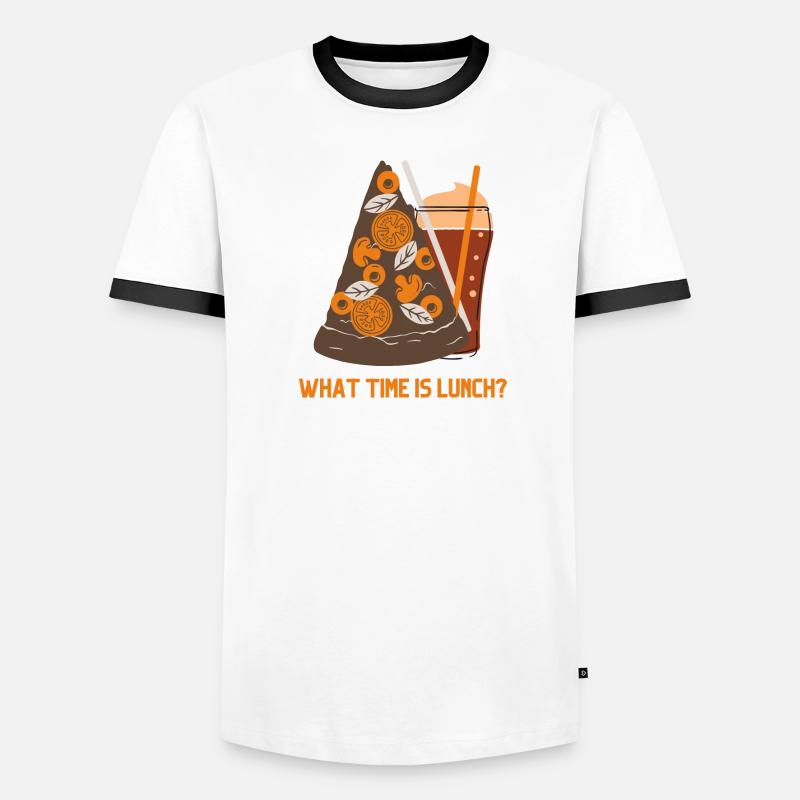What Time Is Lunch? Men's Ringer Shirt