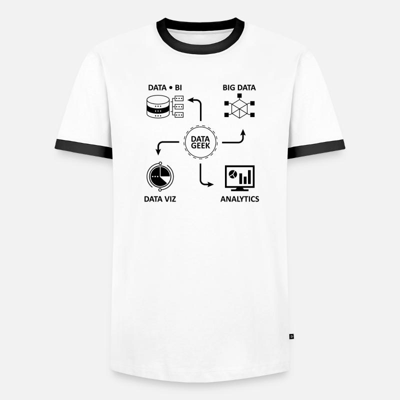 Analytics Datenwissenschaft Informatik Geschenk Männer Kontrast-T-Shirt