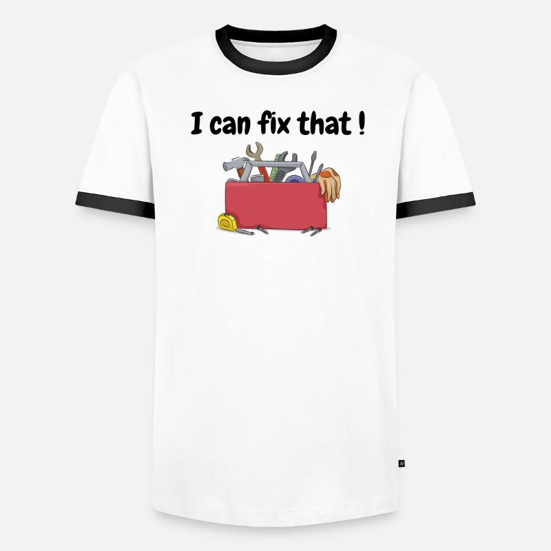 Les techniciens réparations de construction artisans artisans T-shirt contrasté Homme